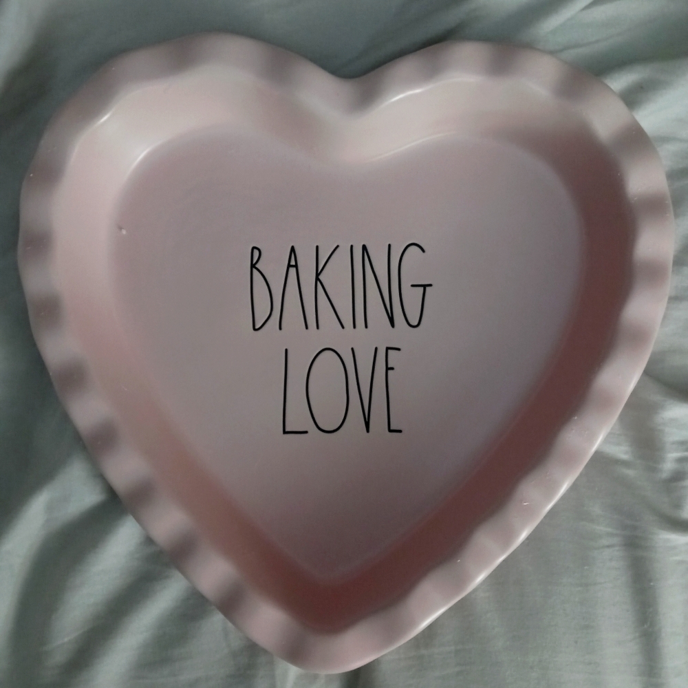 Rae Dunn valentine banking love baking dish